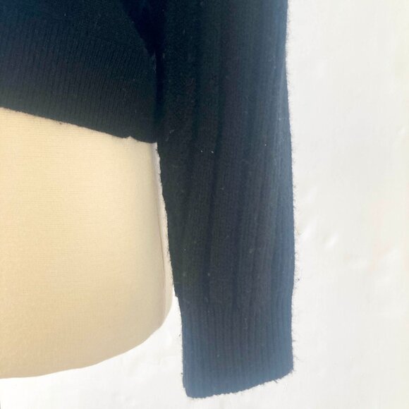 NAADAM Yisu Cable-Knit Turtleneck Pullover, Black, XS - Picture 8 of 11